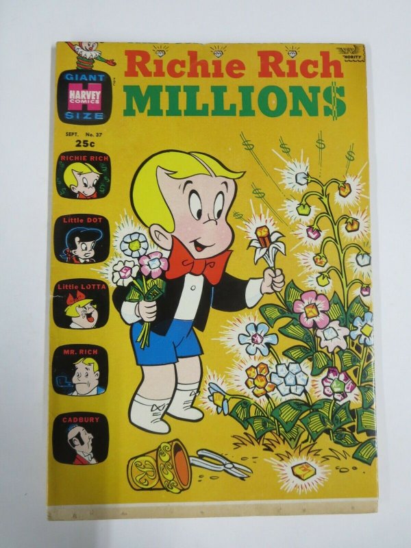 RICHIE RICH MILLIONS #37 (Harvey,9/1969) VERY GOOD  (VG)  