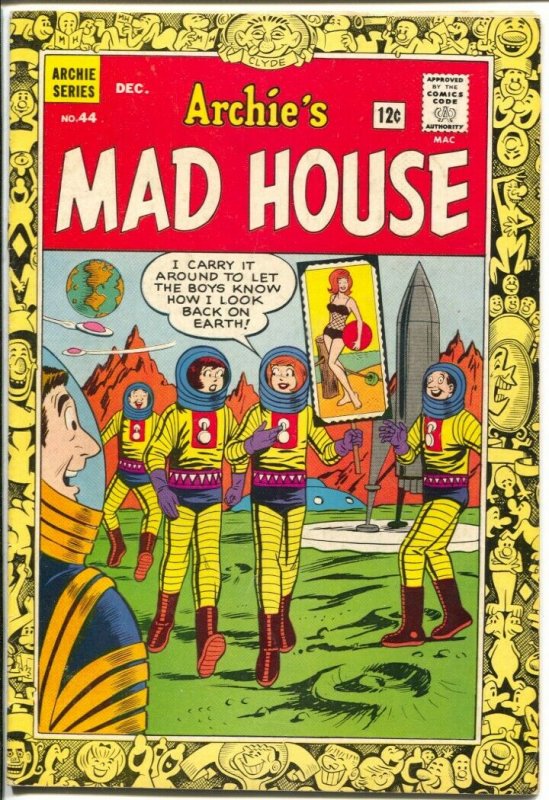 Archie's Mad House #44 1965-Capt Sprocket-sci-fi pin-up cover-VG/FN