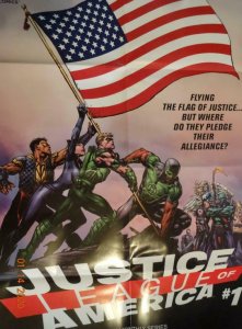 JUSTICE LEAGUE OF AMERICA #1 Promo Poster, 22 x 34, 2013, DC Unused more in our