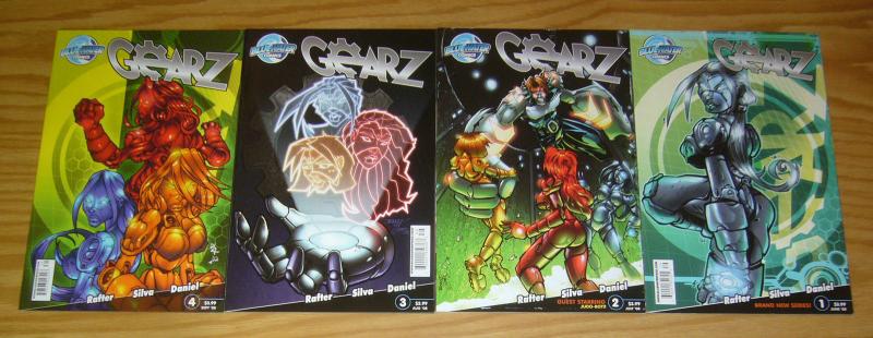 Gearz #1-4 VF/NM complete series - bad girl robot bodyguards for high schooler