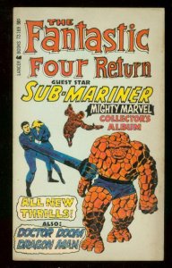 FANTASTIC FOUR RETURN PAPERBACK 1967-SUBMARINER-J KIRBY VF