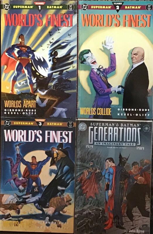 BATMAN/SUPERMAN DC WORLDS FINEST #1-3  COM. MINI GENERATIONS #3 ALL. F/NM 