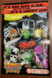 1987 PIRATE CORP$ Evan Dorkin 11x17 Eternity Promo Poster FN 6.0