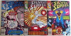 Silver Surfer Lot 3 #61, 62, 78 1992 Marvel Newsstand 2nd Series Comics