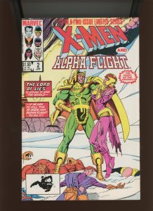 (1986) X-Men/Alpha Flight #2: COPPER AGE! COMBINED SHIPPING! (9.2)
