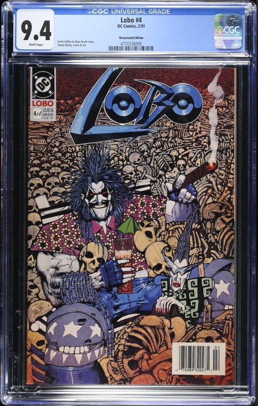 (1990) LOBO #1 CGC 9.4 #2 9.4 #3 9.2 #4 9.4 MINI SERIES! SIMON BISLEY ART!