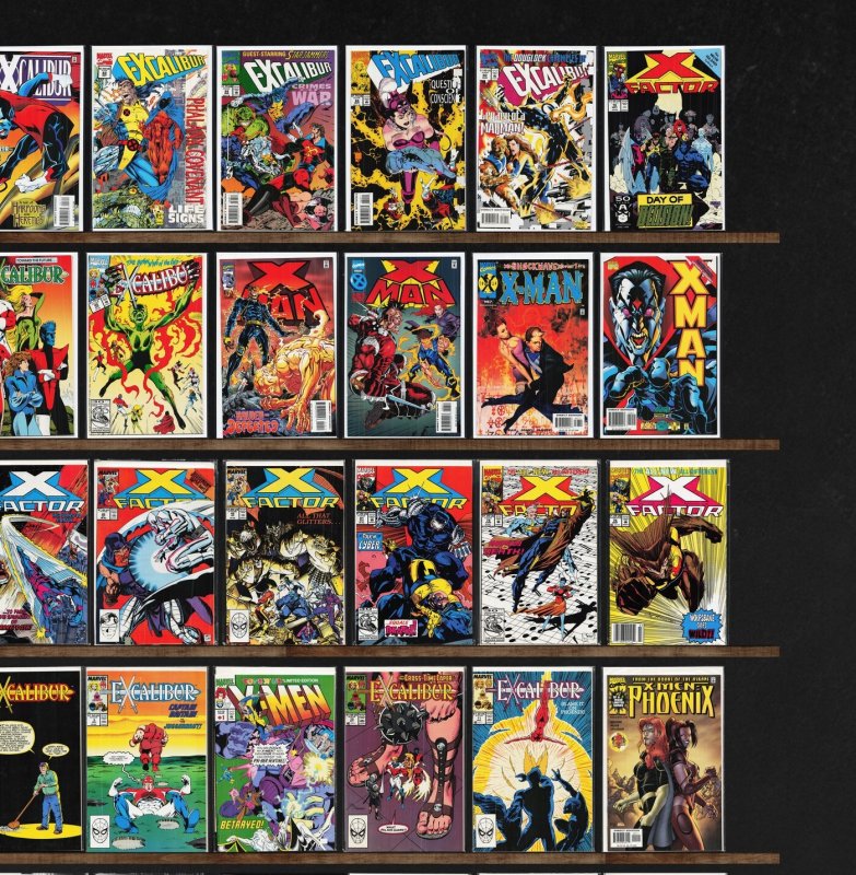 Huge Lot 140+ Comics with Excalibur, X-Factor, Warlord, Prime, X-Man & More!