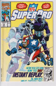 NFL Superpro #3 (Dec 1991) FN 6.0, white paper