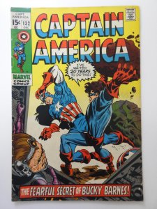 Captain America #132 (1970) The Secret of Bucky Barnes! Solid VG Condition!