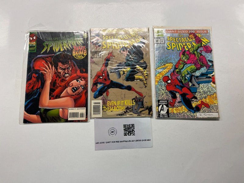 3 Spectacular Spider-Man Marvel Comics Books #200 209 228 65 LP3