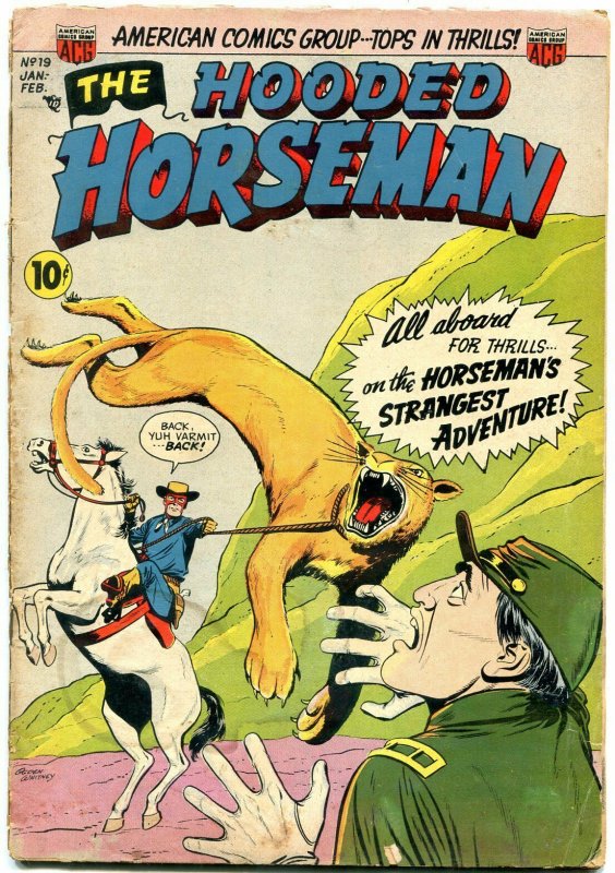 The Hooded Horsemen #19 1955- Johnny Injun- Golden Age Western G/VG