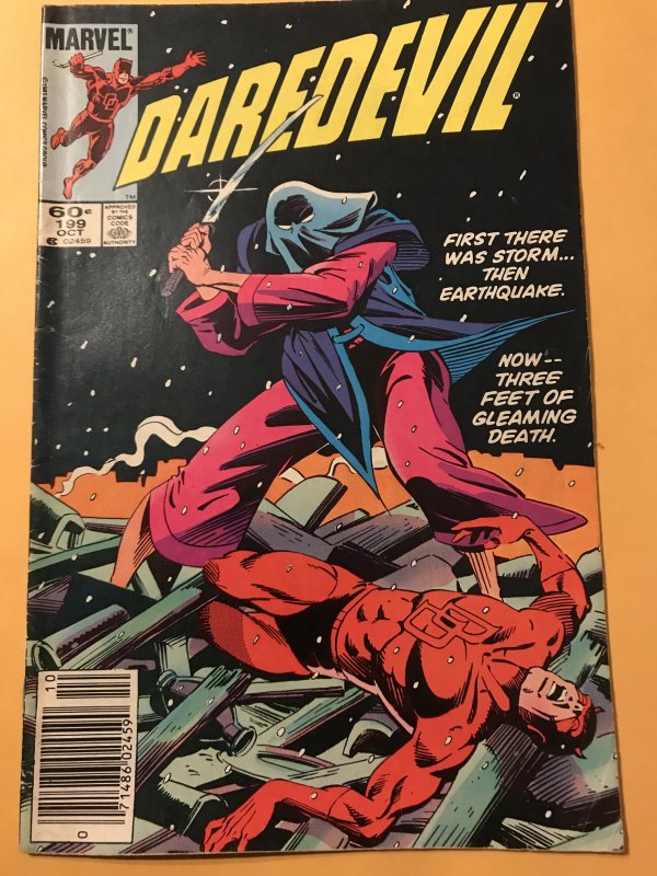 Daredevil #199 : Marvel 10/83 Fn; NEWSSTAND, Ninjas