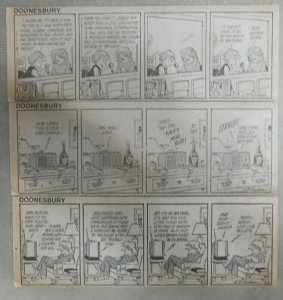 (313) Doonesbury Dailies by GB Trudeau from 1-12,1981 Size: 3 x 8 inches  