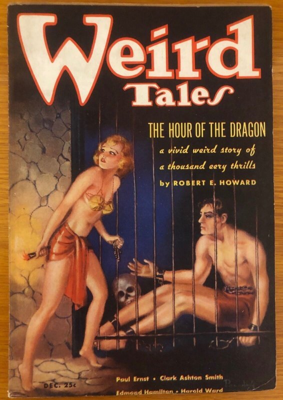 WEIRD TALES  Dec 1935 FN    R.E. Howard   Brundage Conan cover . Pulp