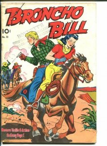 BRONCHO BILL #10-ALEX SCHOMBURG COVER-western VG