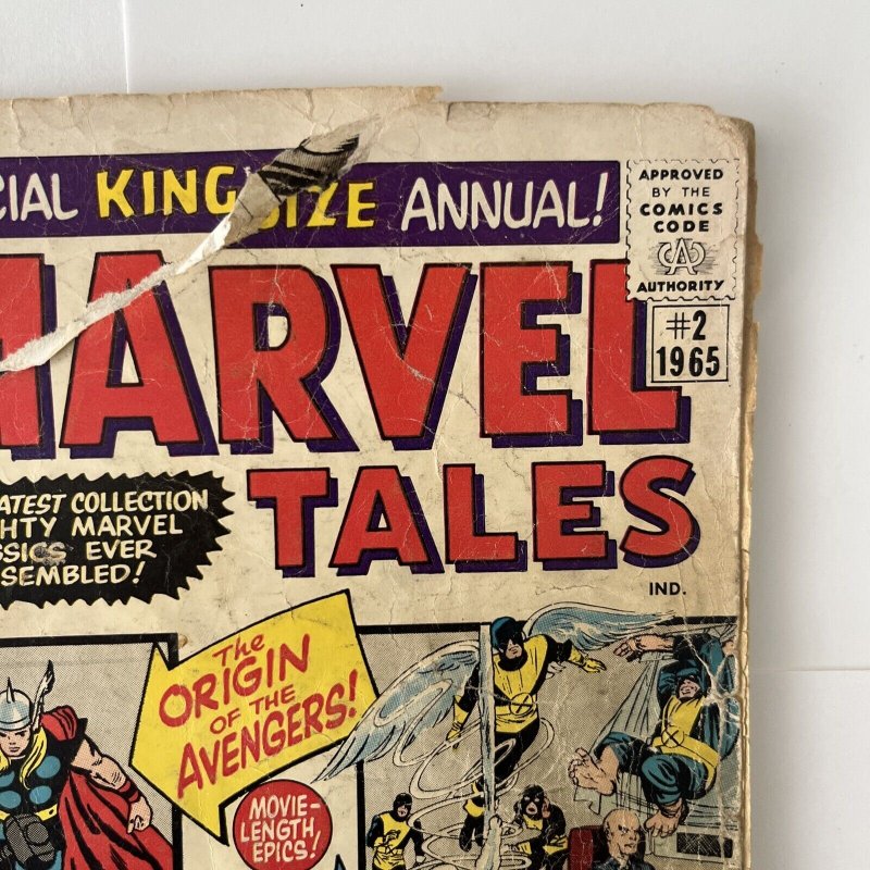 MARVEL TALES # 2 1966 Origin of X-Men, Avengers ,HULK, Dr. Strange