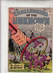 Challengers of the Unknown #7 (May-59) VG+ Affordable-Grade Challengers of th...