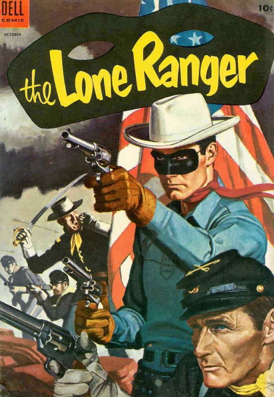 Lone Ranger, The (Dell) #76 GD; Dell | low grade - October 1954 American Flag - 