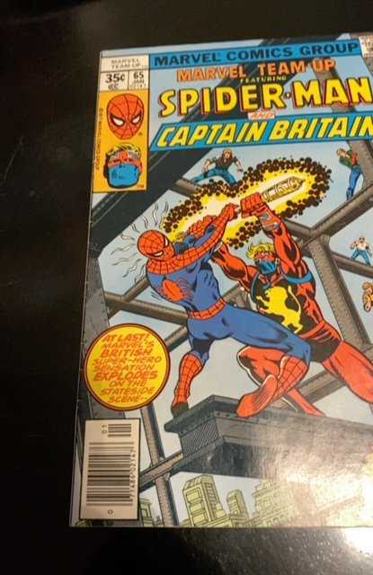 Marvel Team-Up #65 (1978)1st captain Britain Claremont X-men see descitpion