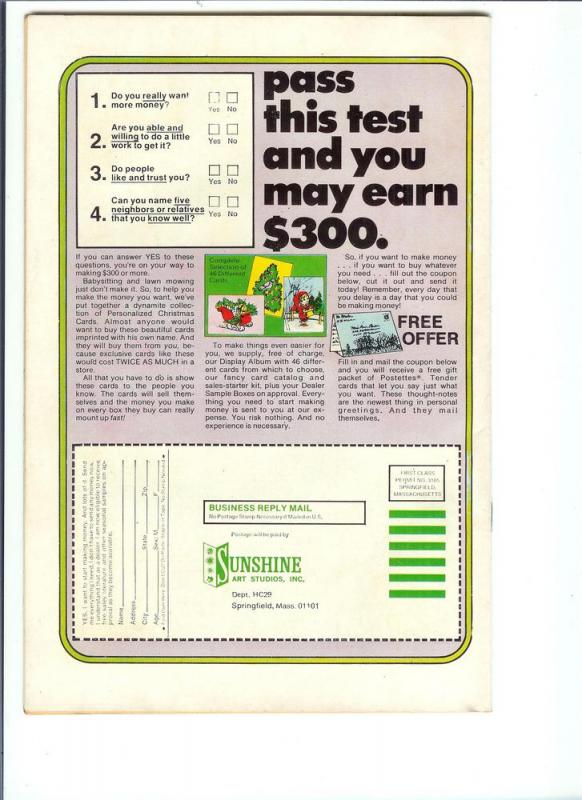 Richie Rich Vol. 1, #123 - Silver Age - Nov. 1973 (VF)