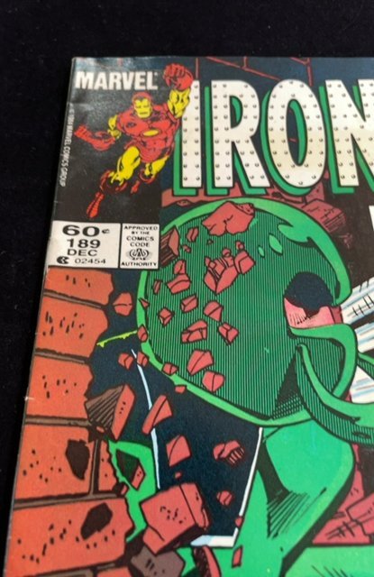 Iron Man #189 (1984) VF+ 8.5+ Key Issue ?