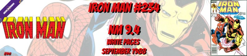 Iron Man 234 NM 9.4 Spider-Man Marvel 1988