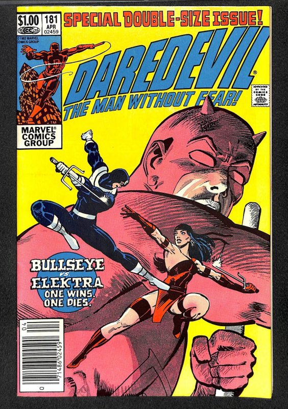 Daredevil #181 VF 8.0 Death of Elektra! Marvel Comics