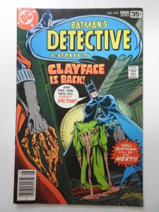 Detective Comics #478 Clayface Is Back! Sharp VG+ Condition!