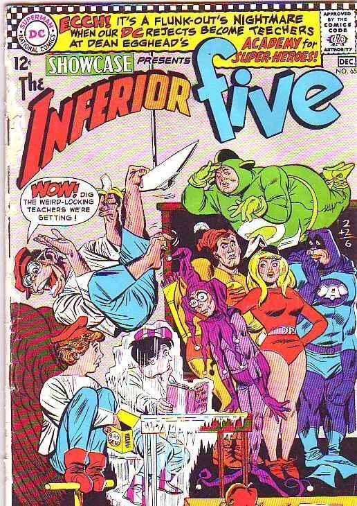 Showcase #65 (Dec-66) GD+ Affordable-Grade The Inferior Five (Merryman, the B...