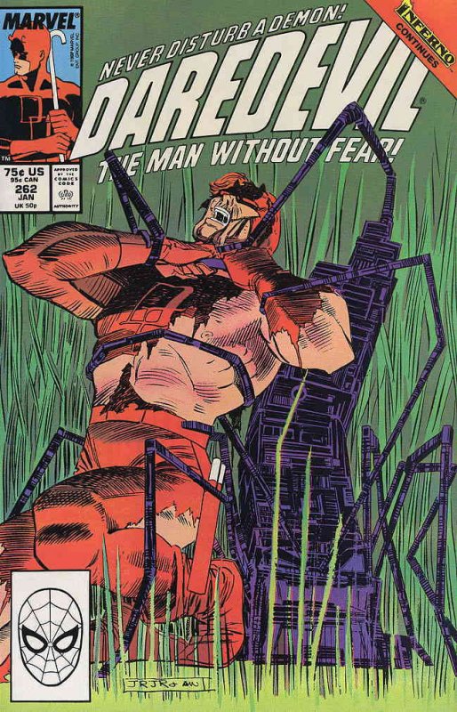 Daredevil #262 VF ; Marvel | X-Men's Inferno Tie-In