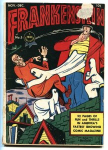 FRANKENSTEIN #4 1946- DICK BRIEFER art- Golden Age horror comic