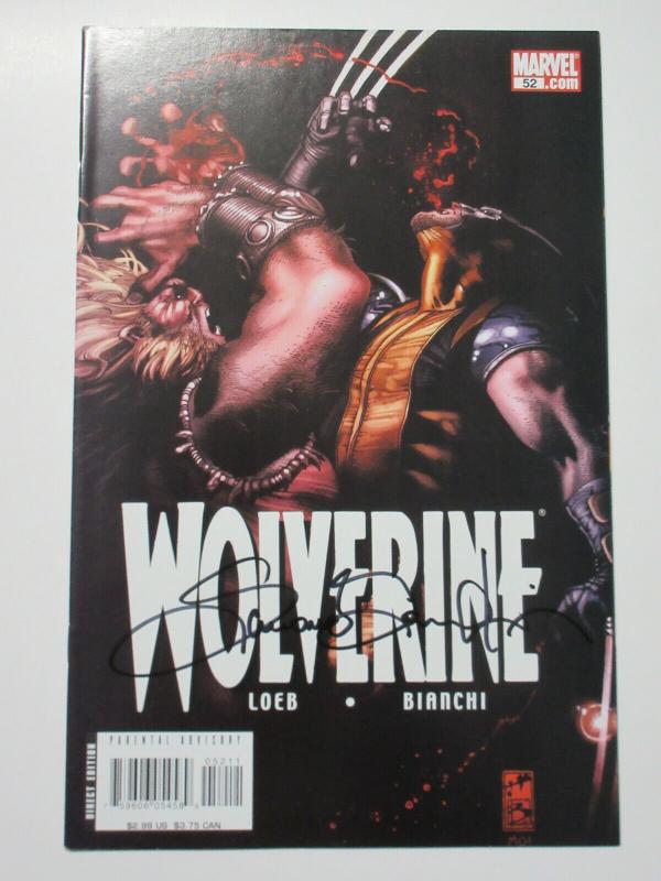 Wolverine (Marvel v3 2007) #52 Still VS Sabretooth! Signed by Simone Bianchi 