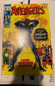 The Avengers #87 (1971)Origin of T'challa see dewcription