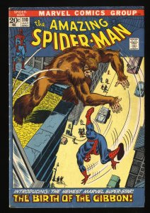 Amazing Spider-Man #110 VG 4.0 1st Gibbon! Marvel Comics Spiderman