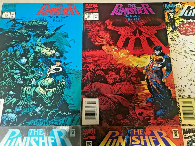 PUNISHER#94-104 VF/NM LOT 1994 (10 BOOKS) HTF LATER ISSUES MARVEL COMICS