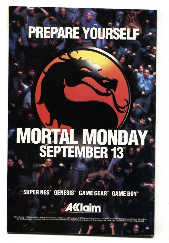 X-Men #24 1993- Rogue and Gambit kiss.