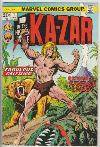 Ka-Zar #1 (Jan-74) VF/NM- High-Grade Ka-Zar