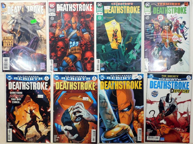 Deathstroke Lot of 8 #6, 29, 29 B, 43, 7, 8, 17, 25 (2015) DC Comics 1st Print