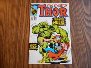 MIGHTY THOR # 385 CLASSIC HULK vs THOR COVER