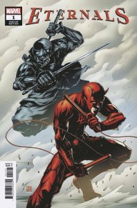 (2021) ETERNALS #1 Takashi Okazaki DAREDEVIL 1:25 VARIANT COVER!
