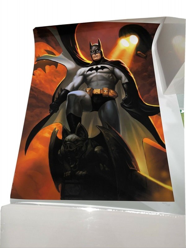 Batman Justice League Trinity Premium Print LE 750 Alex Pascenko Sideshow Sealed