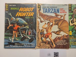 3 Gold Key Comics #104 193 Tarzan + #16 Magnus Robot Fighter 102 TJ8