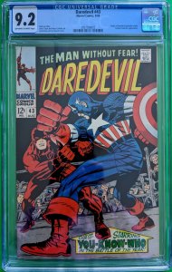 Daredevil (1964 1st Series) #43 - CGC 9.2 Iconic Cover Art