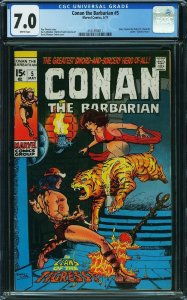 CONAN THE BARBARIAN #5, CGC 7.0 FVF