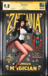 SUPERMAN #16 DC COMICS SZERDY VARIANT 2024 CGC SS 9.8 NM SIGNED NATHAN SZERDY