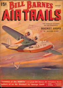 Bill Barnes Air Trails 1/1937-last issue of this title-hero pulp-G. L Eaton-VG