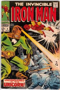 Iron Man Signed #4 strict VG 4.0 1st Appear- Unicorn   Singed by Archie Goodwin