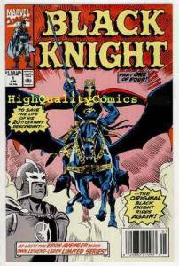 BLACK KNIGHT #1, NM+, Warrior, 1990, DeZuniga, Avengers, Sword, Armour