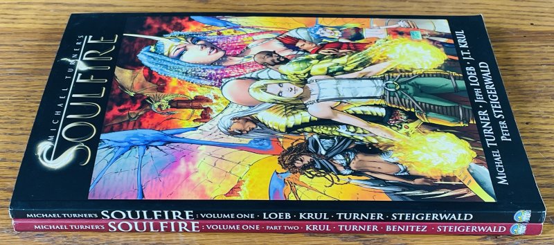 SOULFIRE VOLUME 1 PART 1 & 2 TPB SET MICHAEL TURNER Jeph Loeb FIRST PRINT Comics