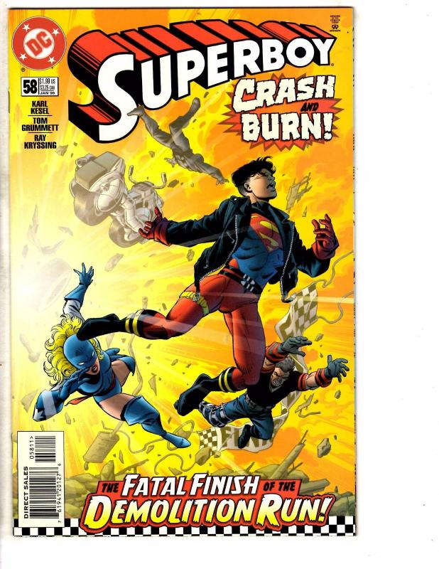 9 Superboy DC Comic Books # 56 57 58 59 61 62 63 64 65 Flash Superman Arrow J214